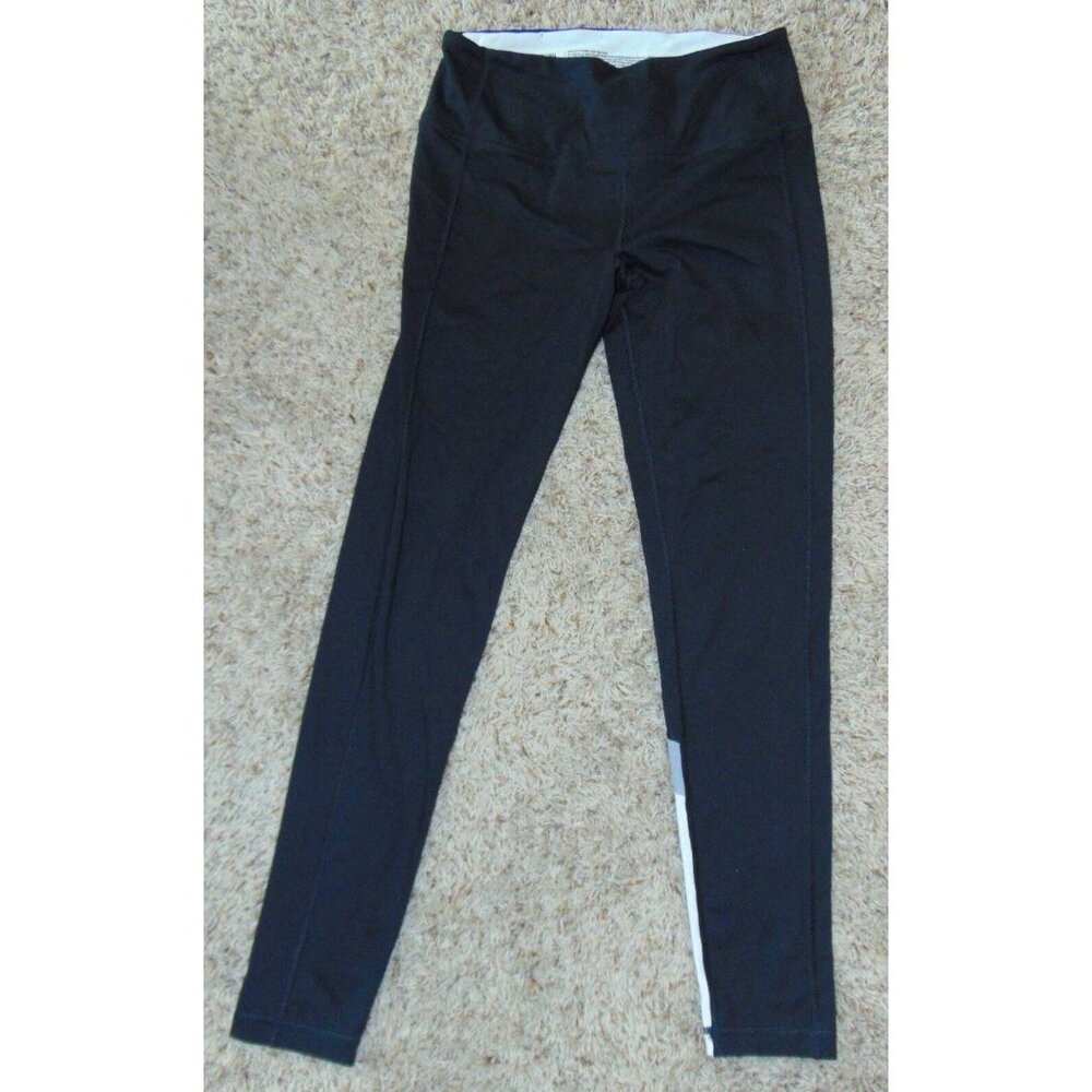 Victorias Secret Sport VSX Leggings Womens M Black White Yoga Crop Workout Pants